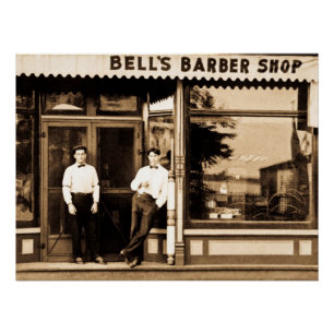 Barber Shop Vintage Retro Americana Poster