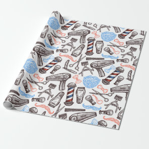 Barber Shop Wrapping Paper