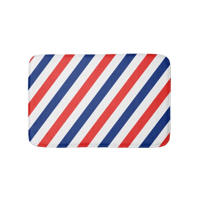 Barber Stripes Bath Mat (Front)