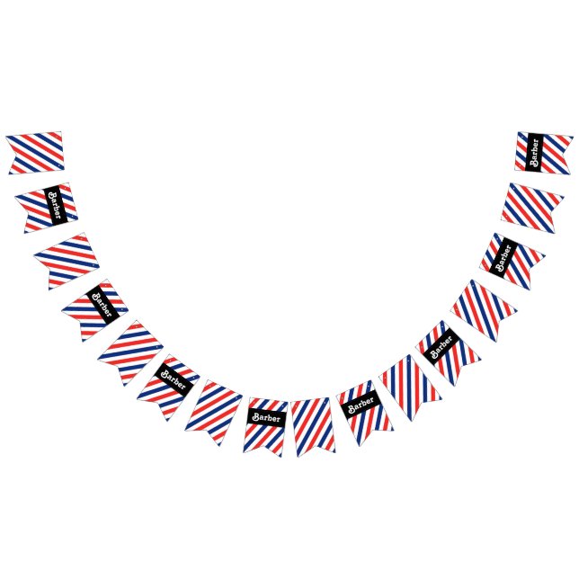 Barber Stripes Bunting Flags (All)