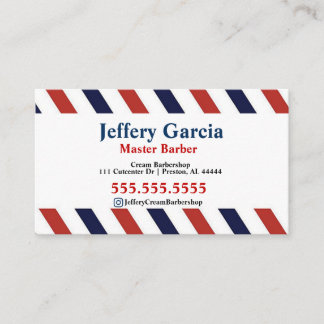 Barber stripes Business Card 