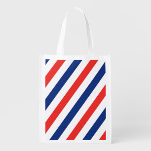 Barber Stripes Grocery Bag