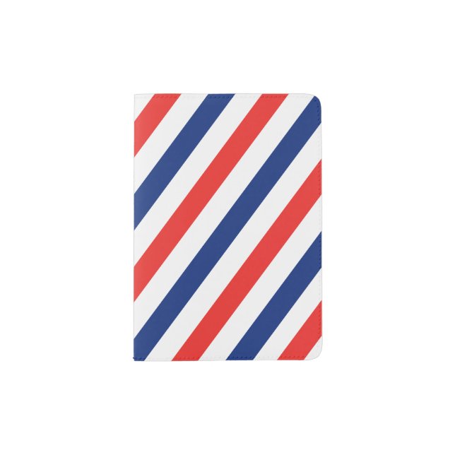 Barber Stripes Passport Holder (Front)