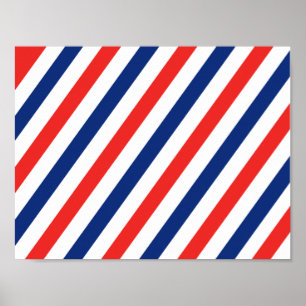 Barber Stripes Poster