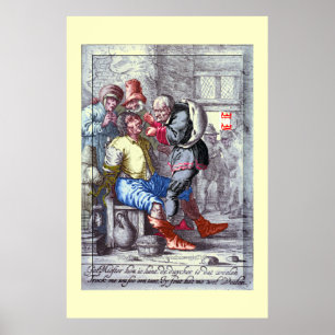 "BARBER SURGEON~MEDIEVAL~ DENTISTRY" POSTER