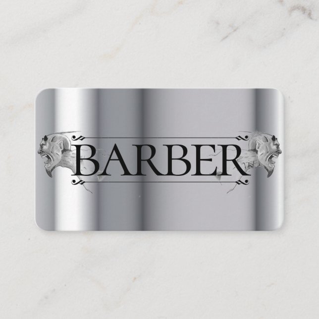 barber Template drawing Business Card (Front)