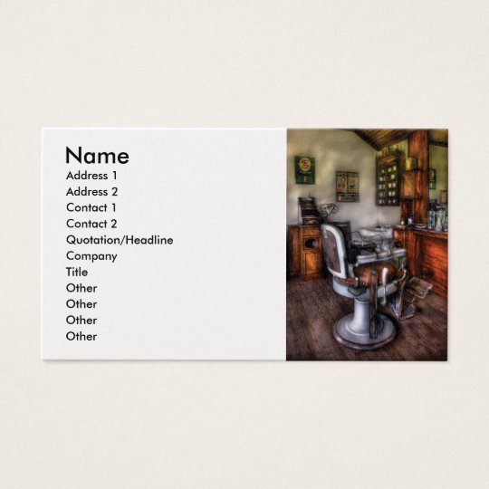 Barber - The Barber Chair Business Card