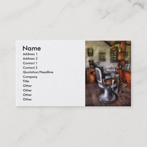 Barber - The Barber Chair Business Cards
