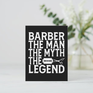 Barber The Man 2024 Announcement Postcard