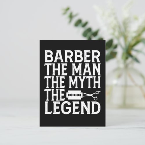  Barber The Man 2024 Announcement Postcard