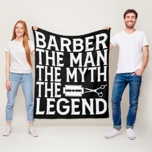 Barber The Man 2024 Fleece Blanket