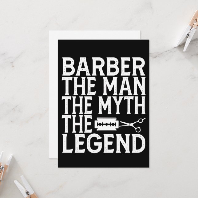  Barber The Man 2024 Invitation (Front/Back In Situ)