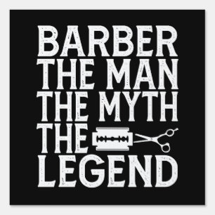 Barber The Man 2024 Sign