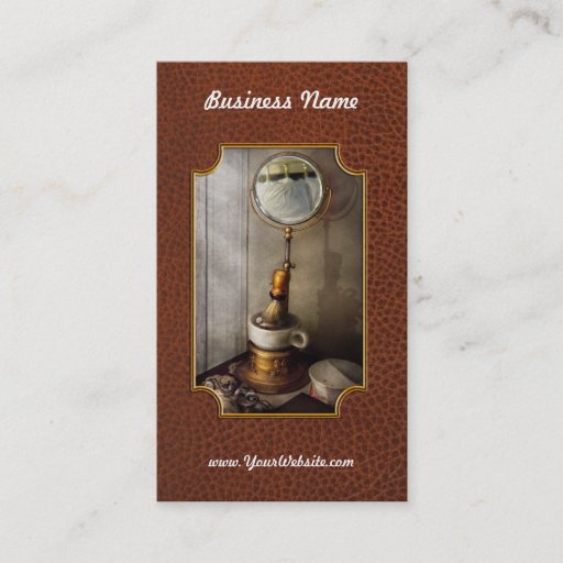 Customizable Barber - The morning shave Business Cards