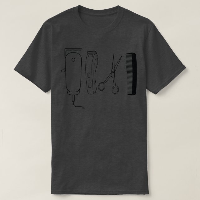 Barber Tools 4 T-Shirt (Design Front)