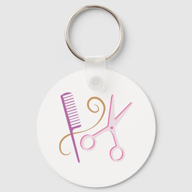 Barber Tools Keychain (Front)