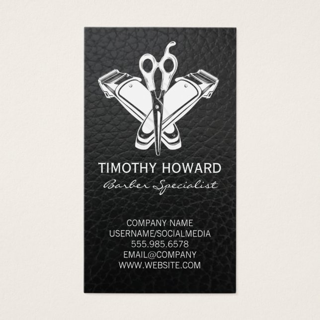 Barber Tools | Leather (Front)