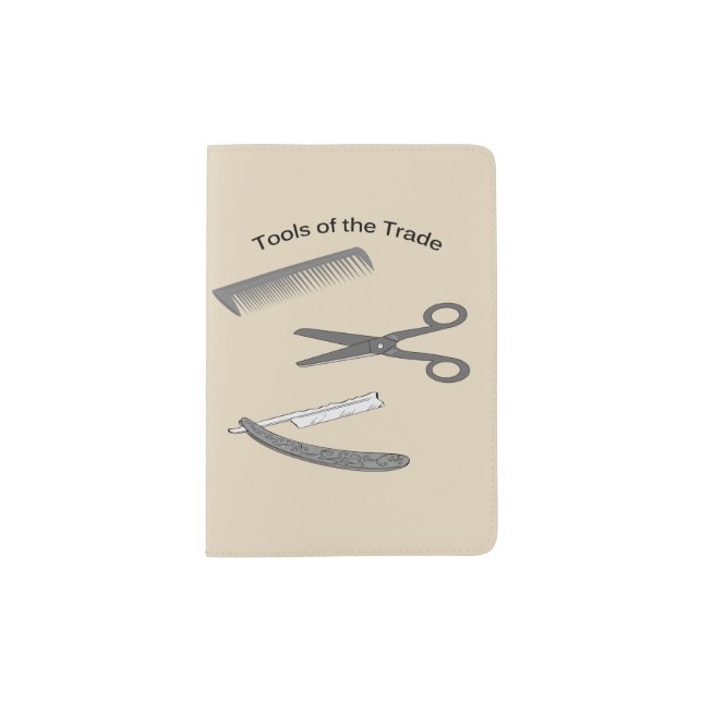 Barber Tools of the Trade Passport Holder (Front)