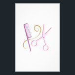 Barber Tools Stationery<br><div class="desc">A beautician or barber will like to show off their skills with these tools.</div>