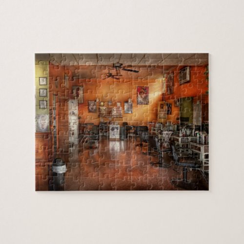 Barber _ Union NJ _ The modern salon Jigsaw Puzzle