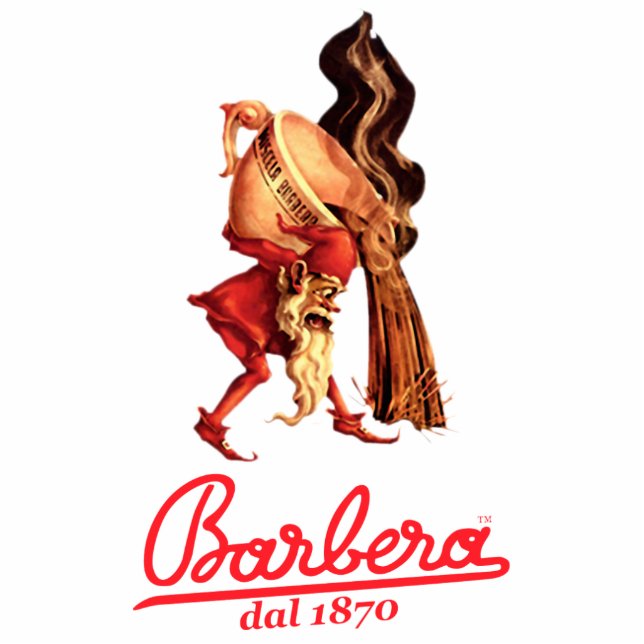 Barbera Italian coffee magician Statuette (Front)