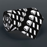 Barberpoles Tie<br><div class="desc">Black and white classic.</div>