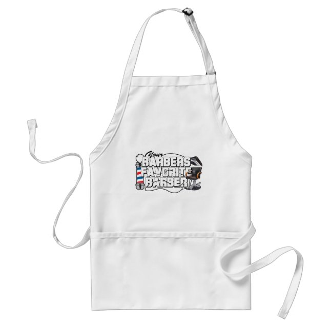 Barbers Favorite Barber Adult Apron (Front)