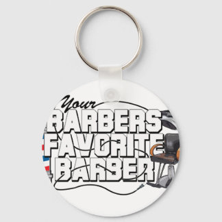 Barbers Favorite Barber Keychain