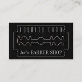 Barbers loyalty card elegance look (Front)