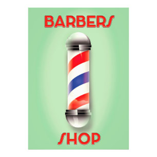 Barbers Shop Vintage Pole Sign