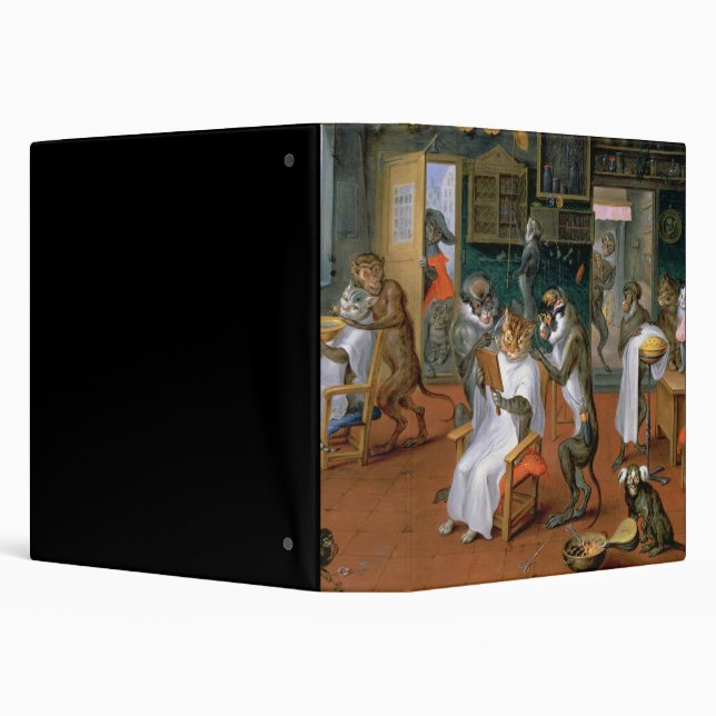 Barber's shop with Monkeys and Cats Binder (Background)