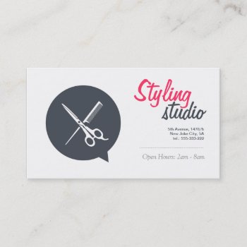 Barbershop Business Card by WinMaster at Zazzle