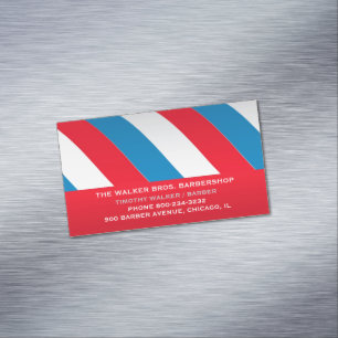 Barbershop Business Card Magnet