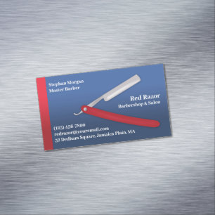 Barbershop Business Card Magnet