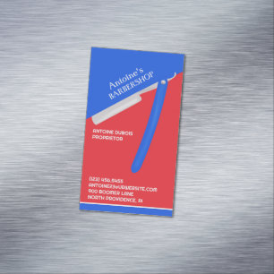 Barbershop Business Card Magnet