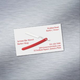 Barbershop Business Card Magnet