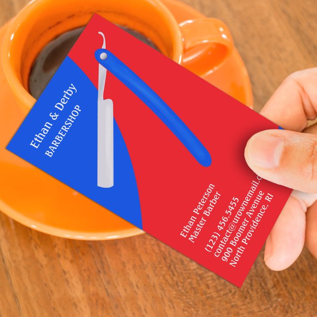 Barbershop Business Card Template (Creator Uploaded)