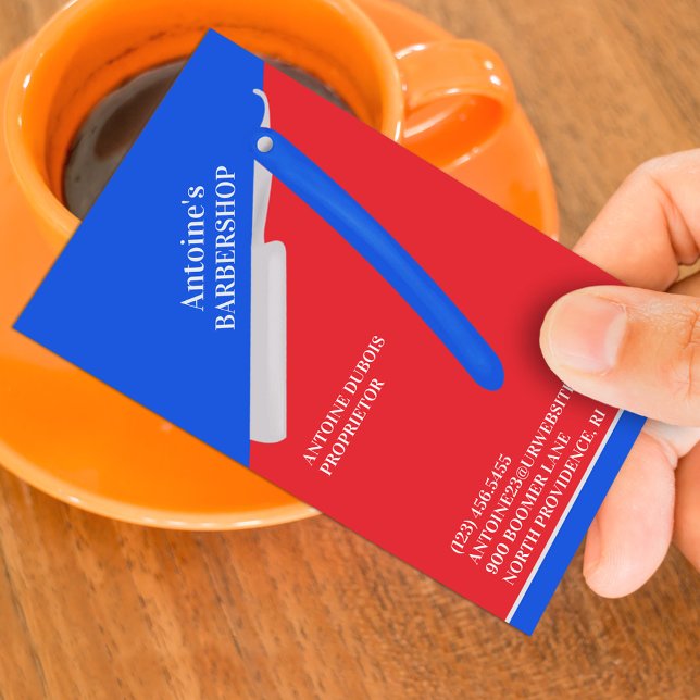 Barbershop Business Card Template (Creator Uploaded)