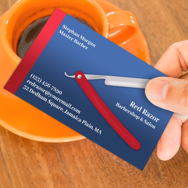 Barbershop Business Card Template (Creator Uploaded)