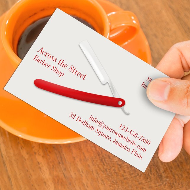 Barbershop Business Card Template (Creator Uploaded)