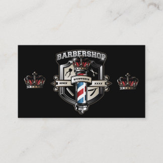 Barbershop Classic Logo Personalize Business Card