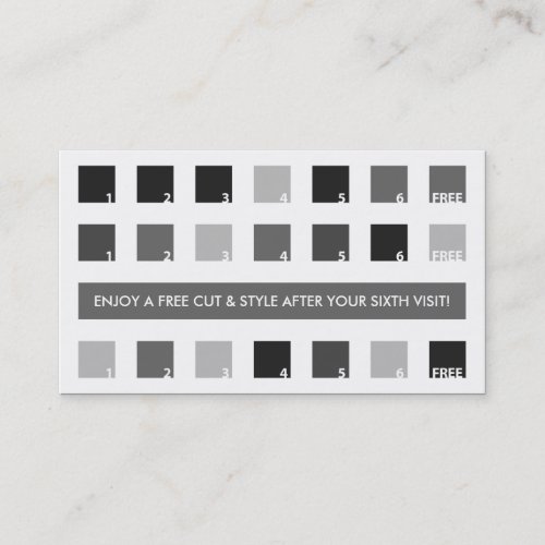 BARBERSHOP customer appreciation (mod squares) Business Card Template