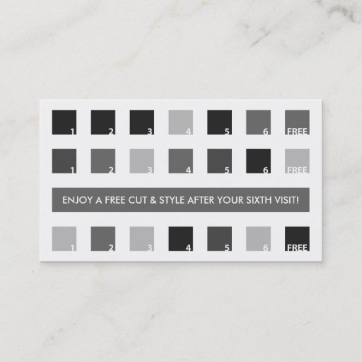 Customizable BARBERSHOP customer appreciation (mod squares) Business Card Template