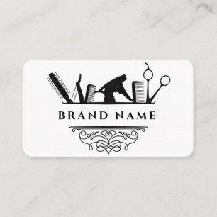 Barbershop Cuts Shavers Beard Vintage Business Card