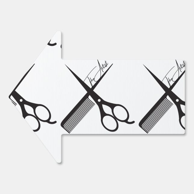 Barbershop Hairstylist & Barber Saloon Art  Sign (Front)