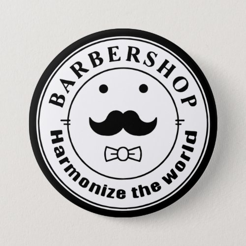 Barbershop Harmonize the World Small Button