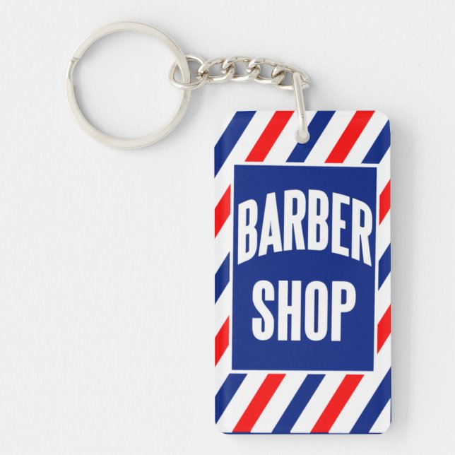 Barbershop Keychain (Front)