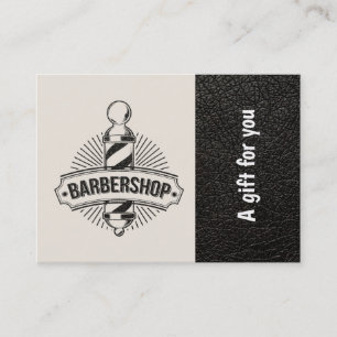 Barbershop leather look Gift Certificate