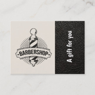 Barbershop leather look Gift Certificate