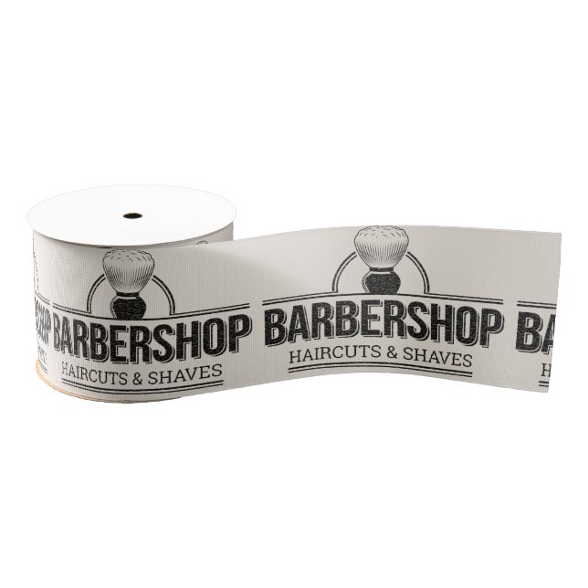 Barbershop leather look grosgrain ribbon (Spool)